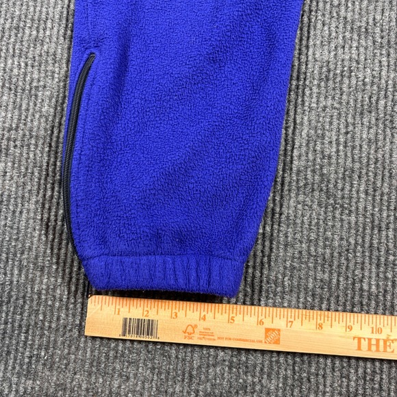 L.L. Bean Sweatpants Men's 36 Blue Fleece Pants Zip Pockets Ankle Zips Outdoor - Picture 5 of 7